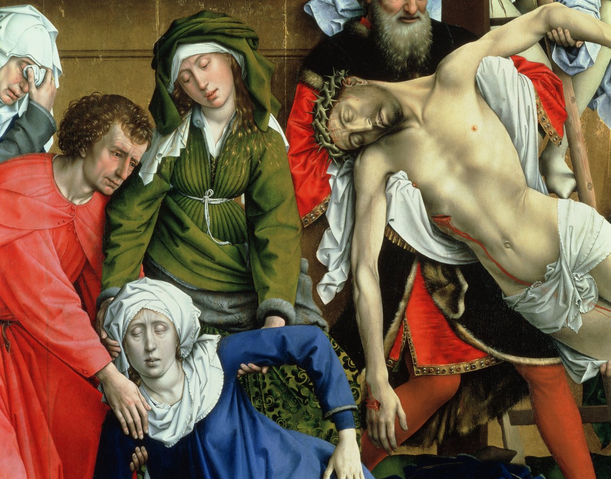 Descent from the Cross, 1435 (detail) by Rogier van der Weyden