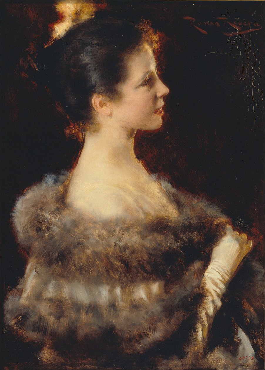 Woman in Evening Gown by Romà Ribera