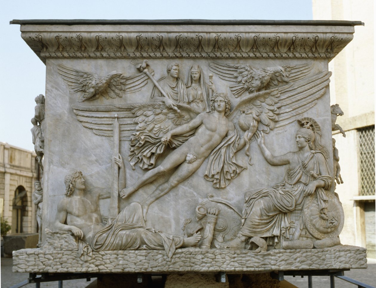 Apotheosis Of Antoninus Pius and Faustina, from the base of the Column of Antoninus Pius, c.161 by Roman