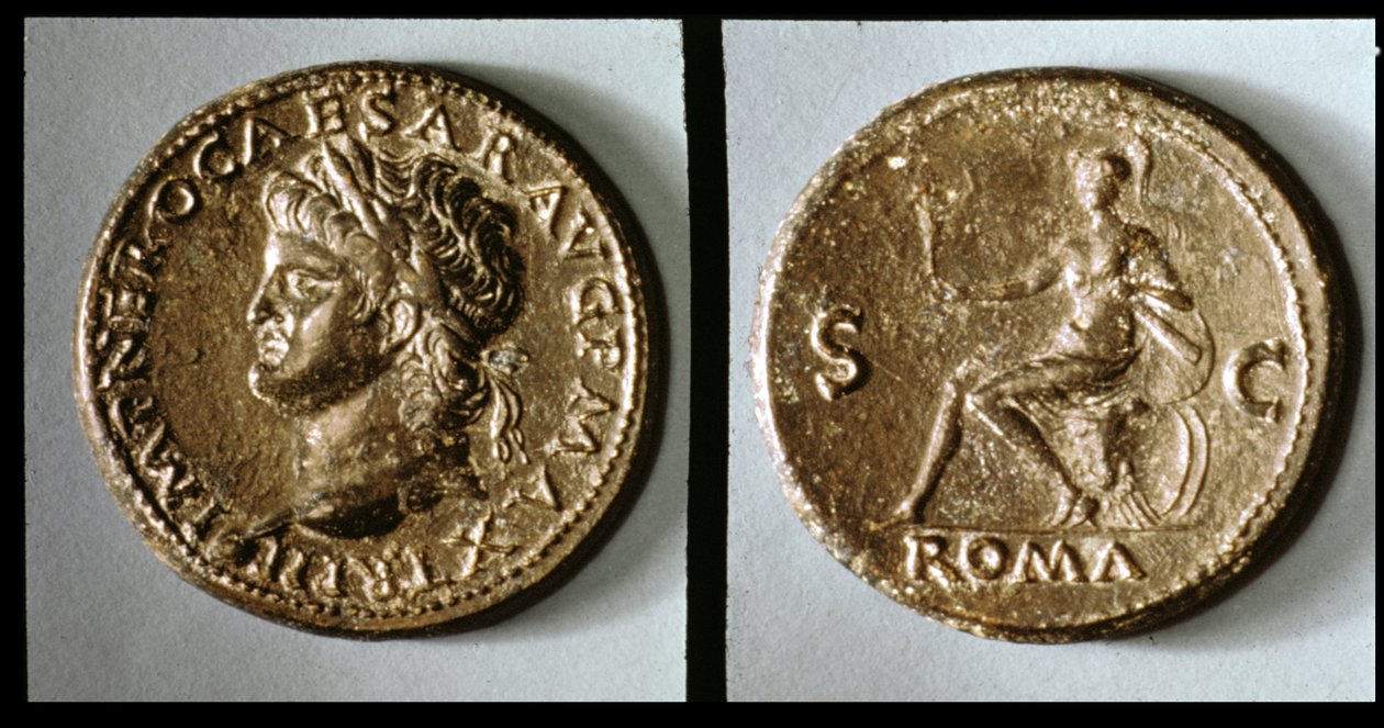 Coin Depicting Nero by Roman