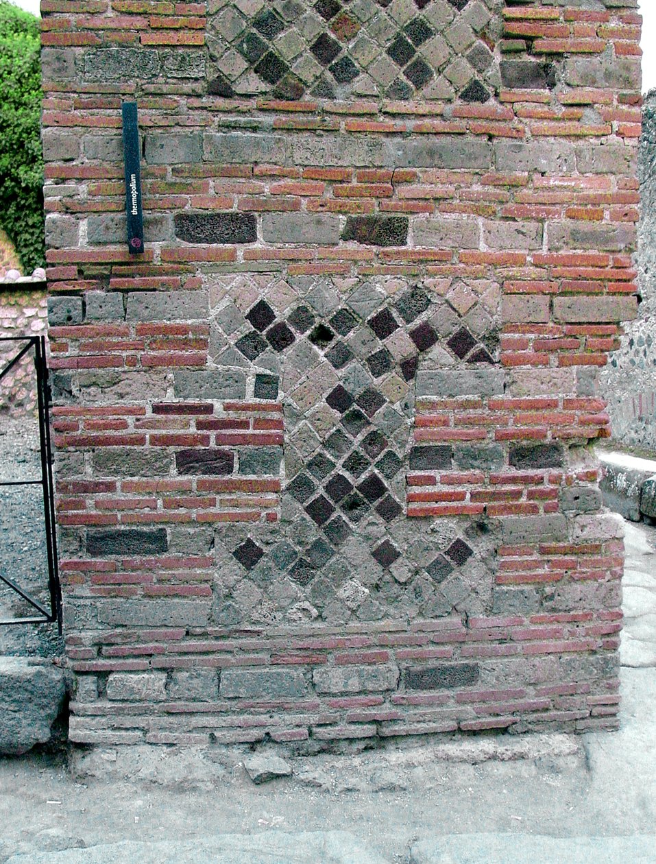 Detail of a wall by Roman