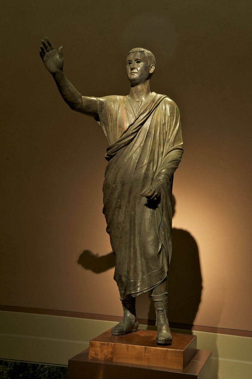 Etruscan Statue of Aule Metele, The Orator by Roman