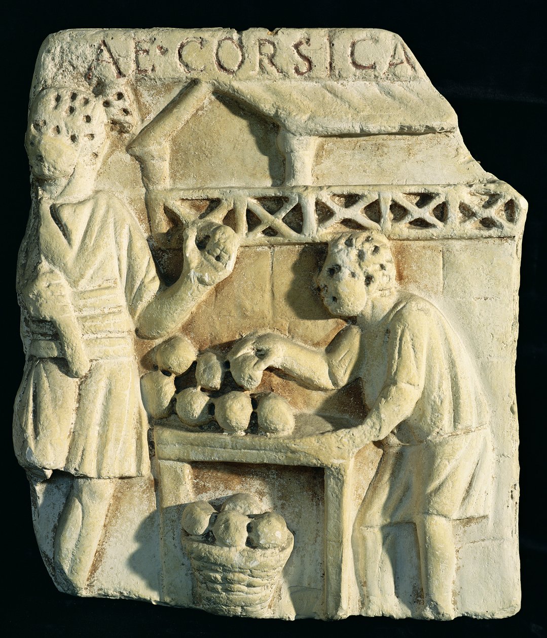 Relief Depicting a Bread Seller by Roman