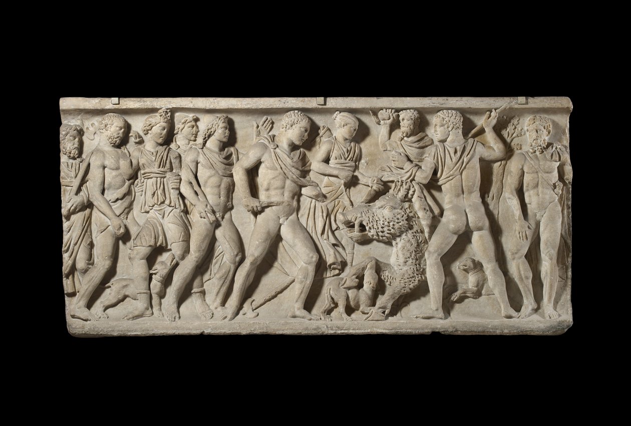 Relief on Sarcophagus by Roman