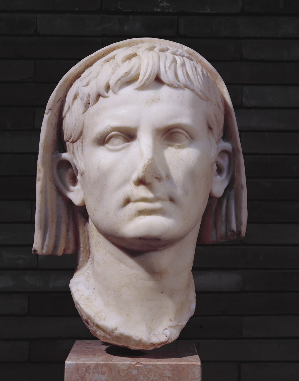 Veiled Head of Emperor Augustus by Roman