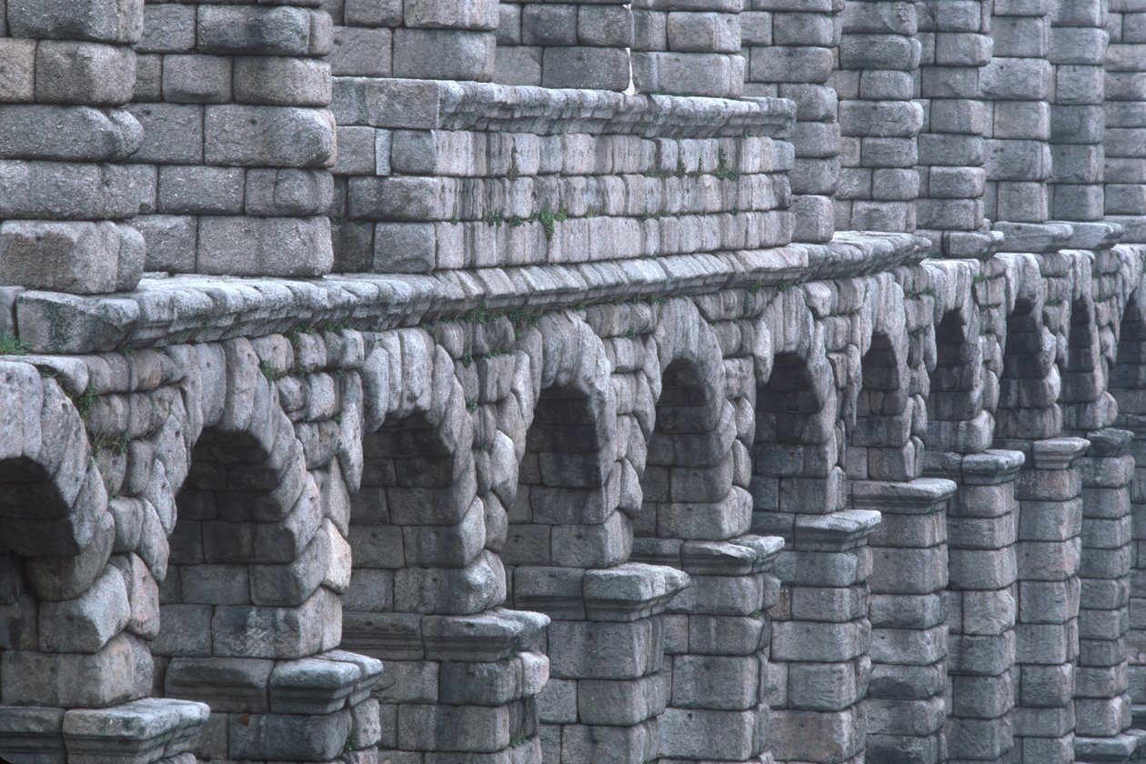 View of the Roman Aqueduct by Roman