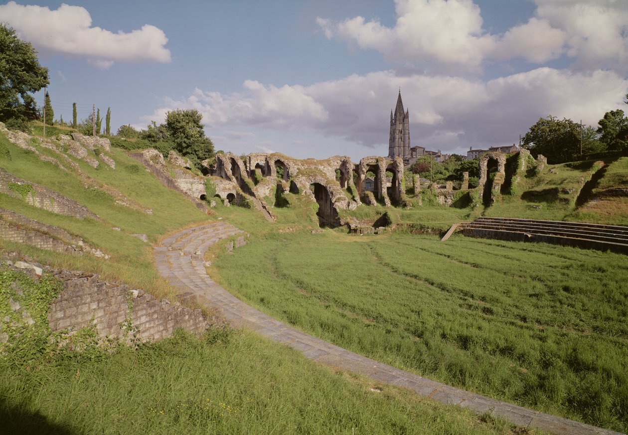 View of the Amphitheatre, Built Under Emperor Claudius (41-54 AD) by Roman