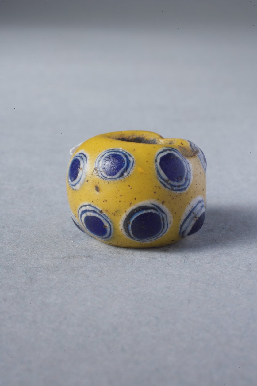 Yellow Eye Bead (Glass) by Roman Imperial Period