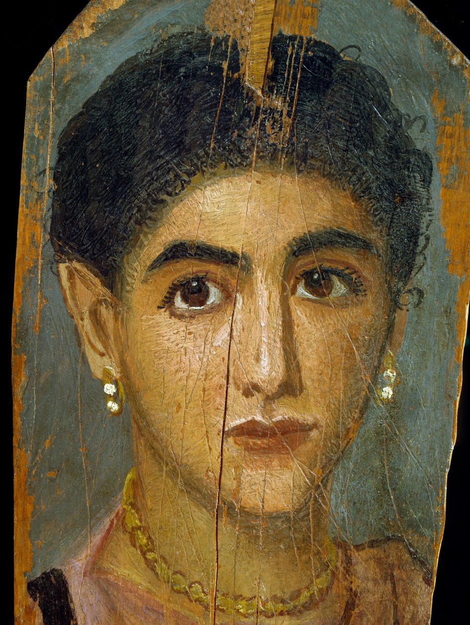 Female Mummy Portrait, from Thebes by Roman Period Egyptian