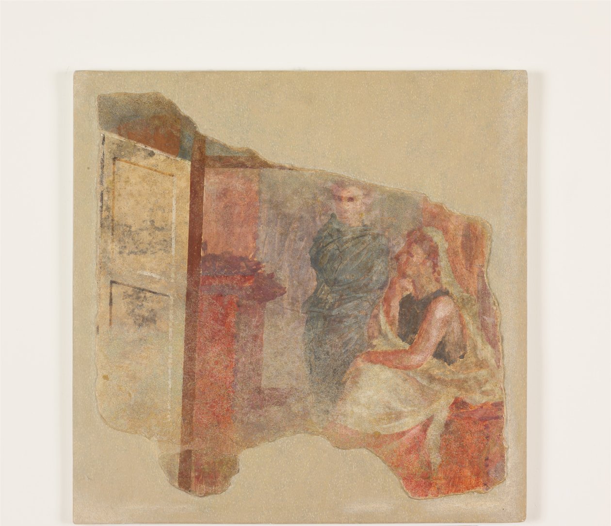 Wall painting fragment from the peristyle of the Villa at Boscoreale, c.50-40 B.C. by Roman Republican Period