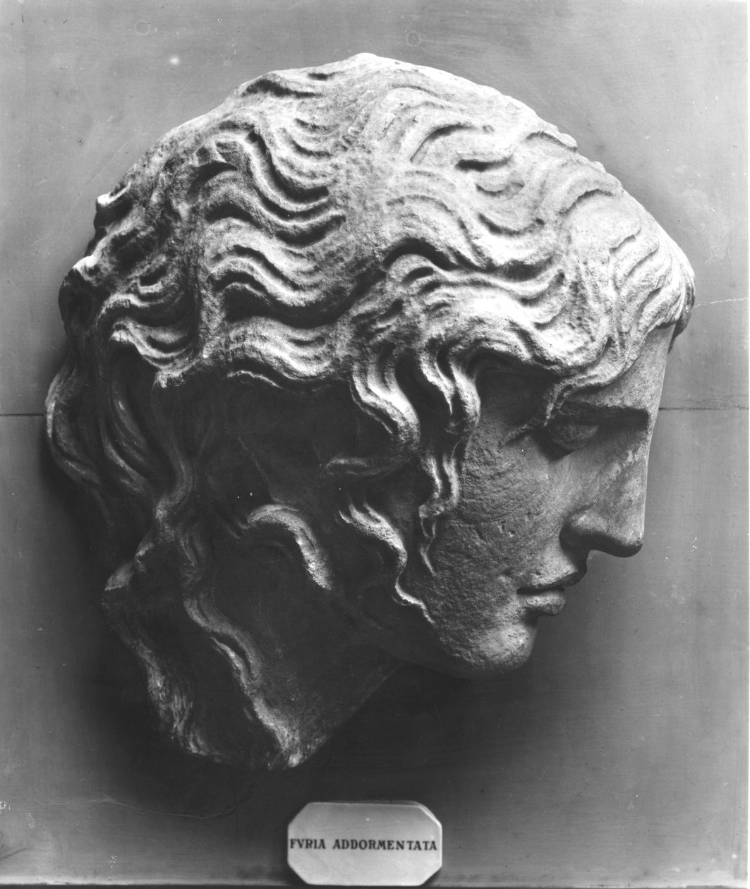 Head of a Sleeping Fury or Medusa Dying by Roman Roman