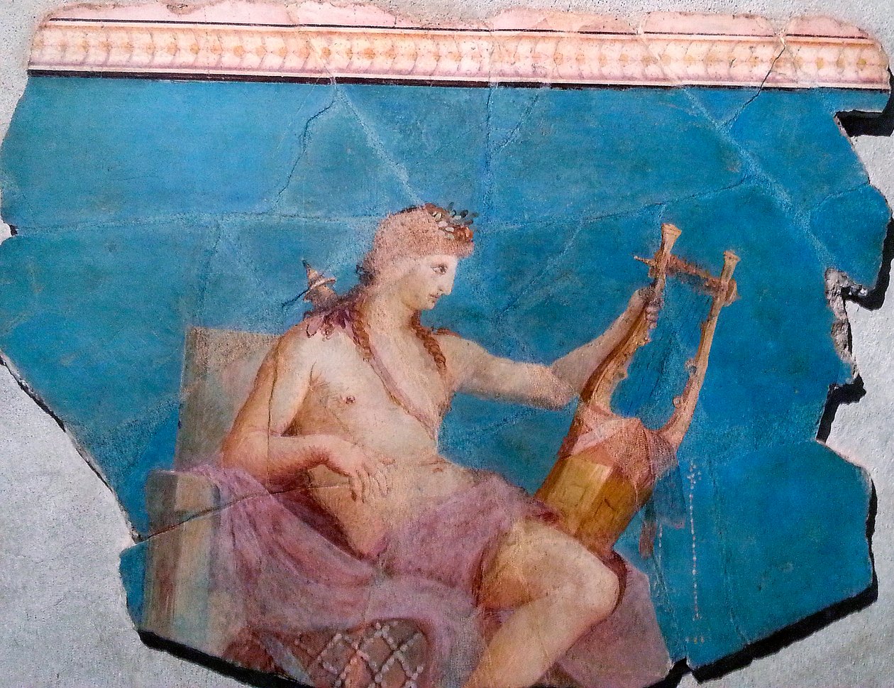 Apollo Playing Lyre or Cithar, Rome by Roman