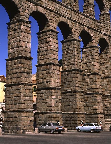 Detail from the Roman aqueduct by Roman