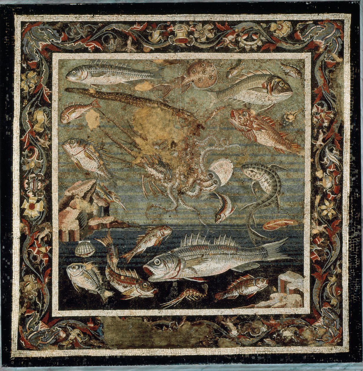 Marine Life (mosaic) by Roman