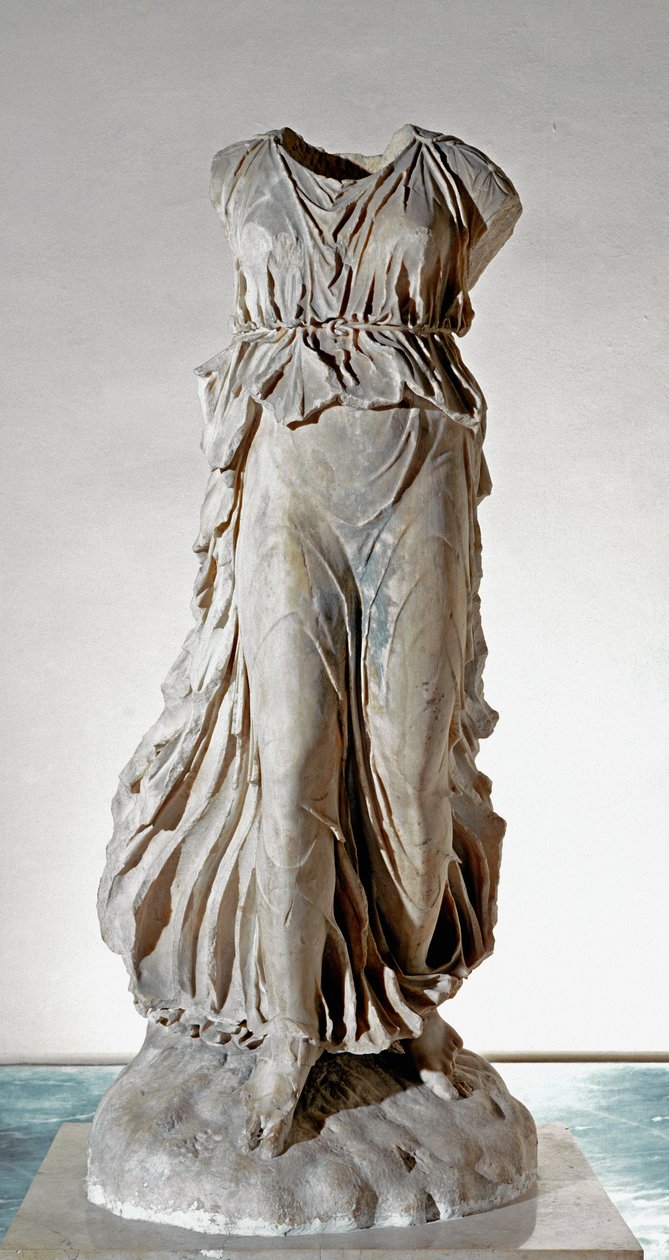 White marble statue of Nike by Roman Buy fine art print