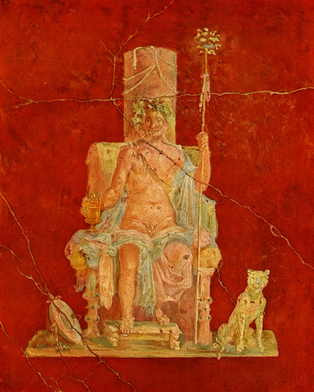 Dionysus seated on a throne by Roman Roman
