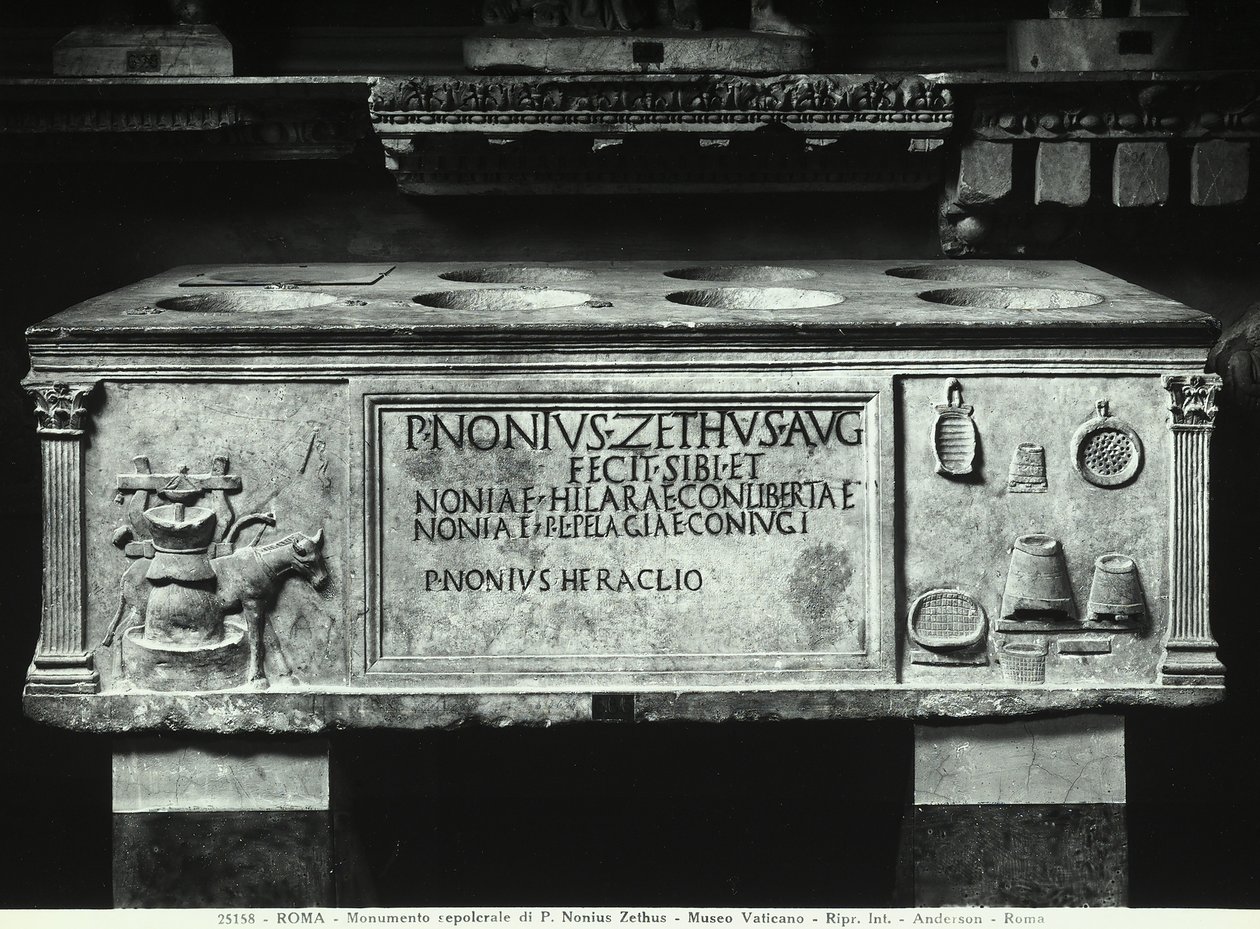 Sarcophagus of Nonius Zethus by Roman Roman