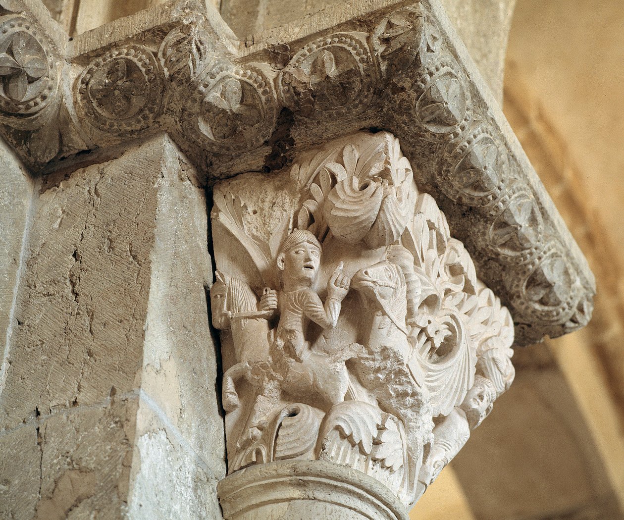 Absalom (carved capital) by Romanesque