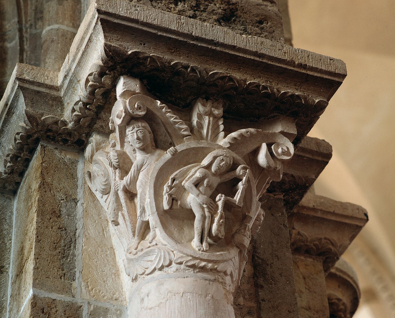 Libra (carved capital) by Romanesque