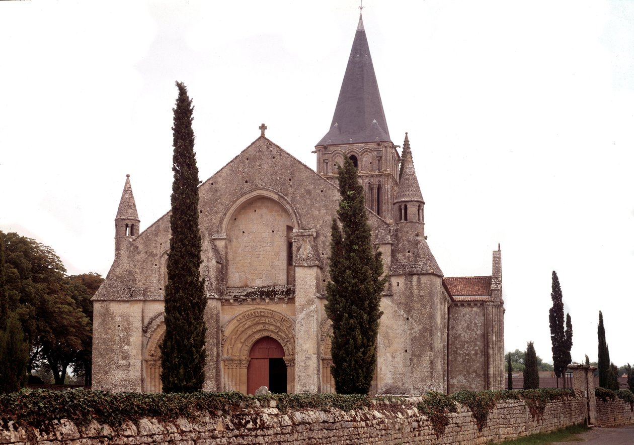 Romanesque Architecture: View of the Church of Aulnay by Romanesque