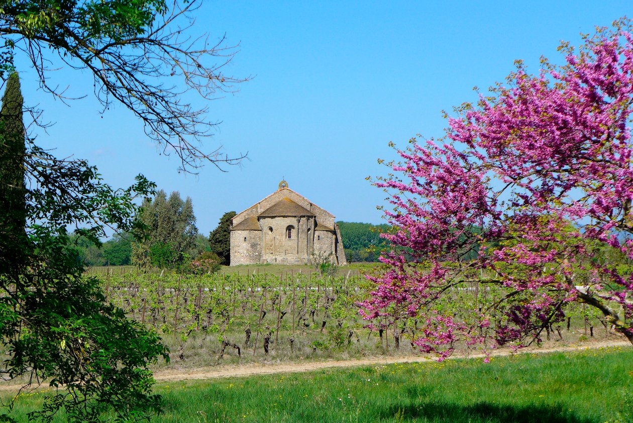 Romanesque Chapel Saint-Etienne de Vaissiere in Azille (photograph) by Romanesque