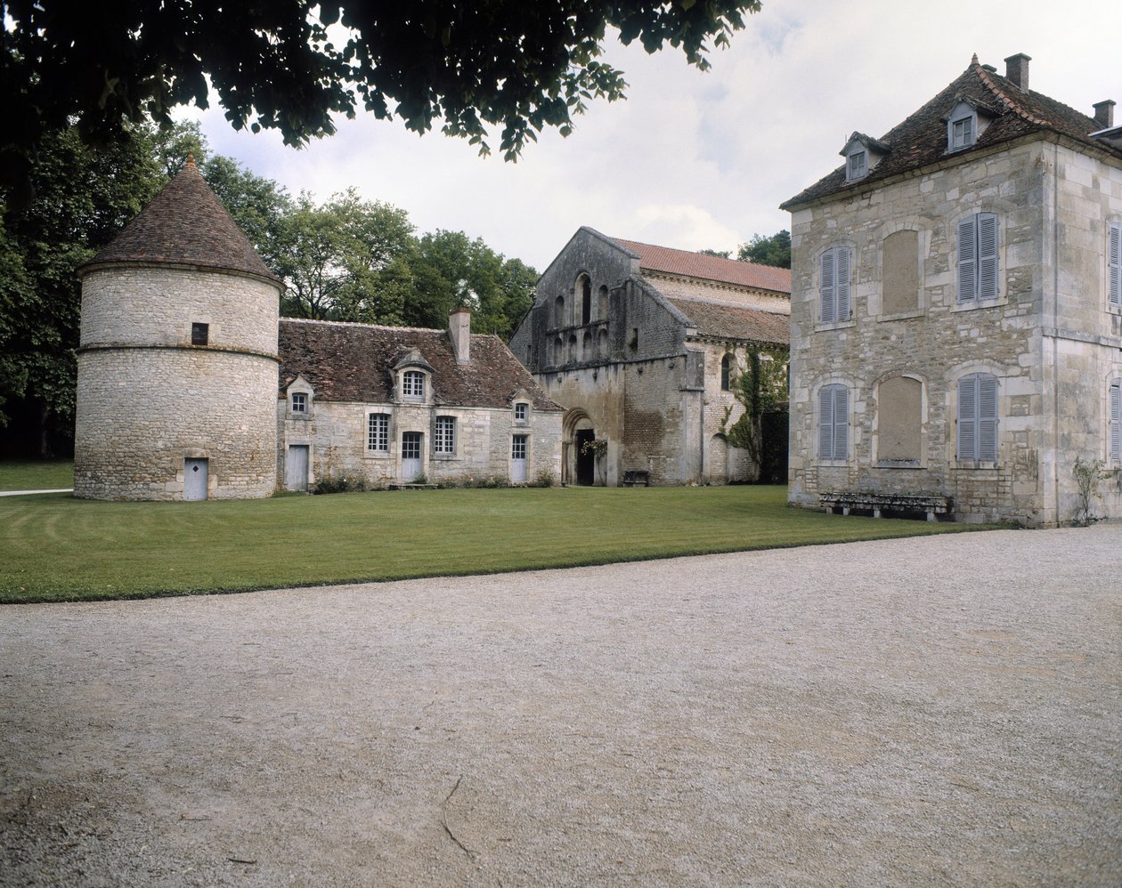 View of Dovecot, Church and Abbot