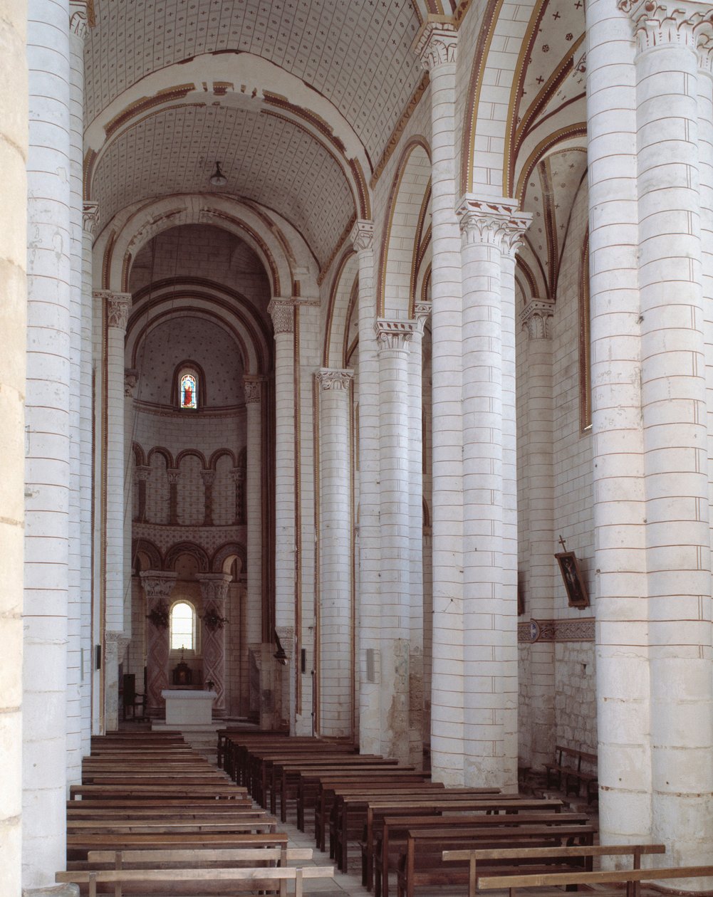 View of the nave by Romanesque