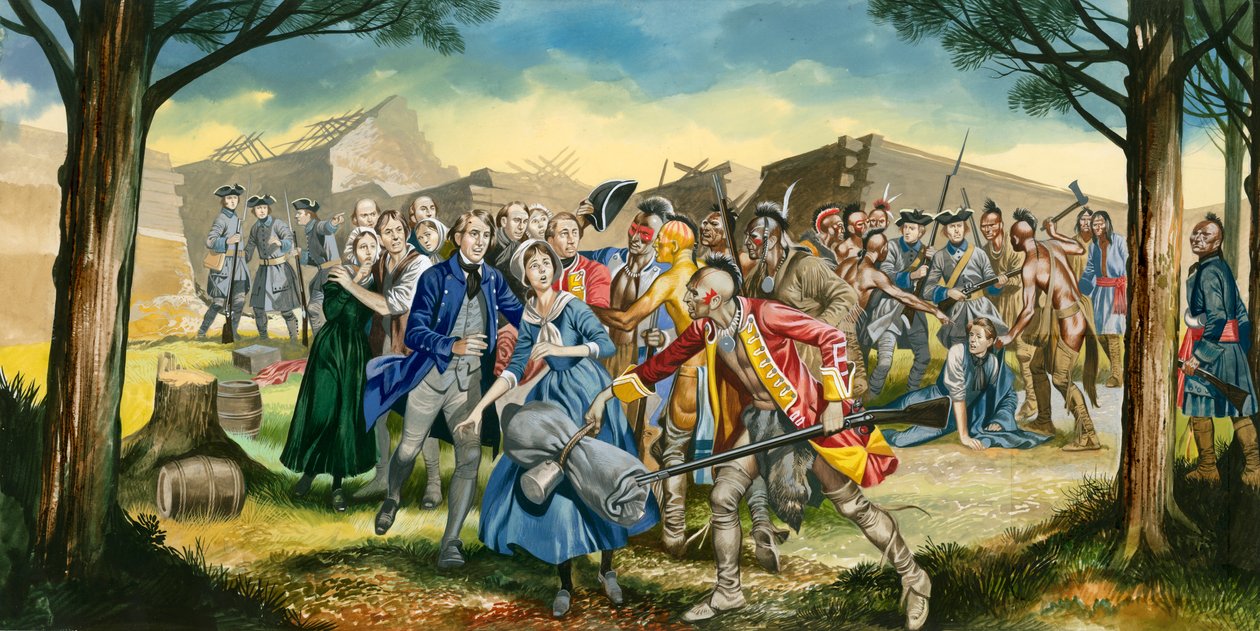 Massacre at Fort William Henry by Ron Embleton