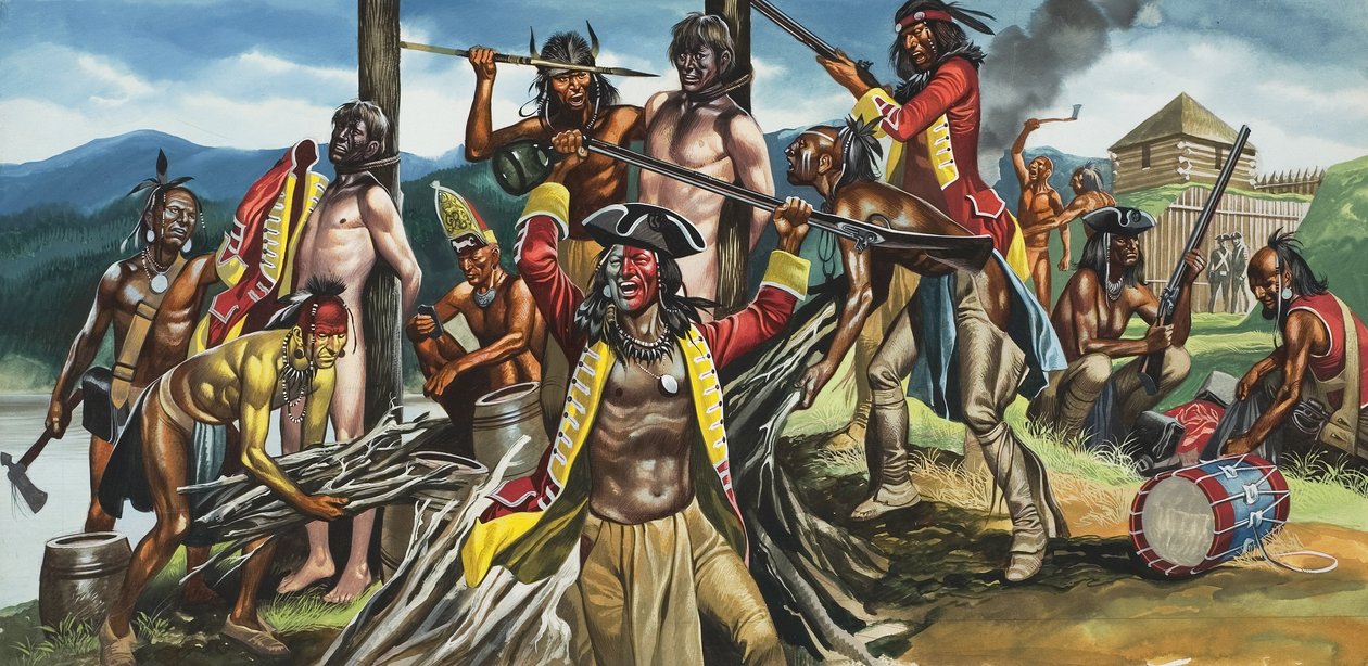 Roasted at the Stake by Ron Embleton