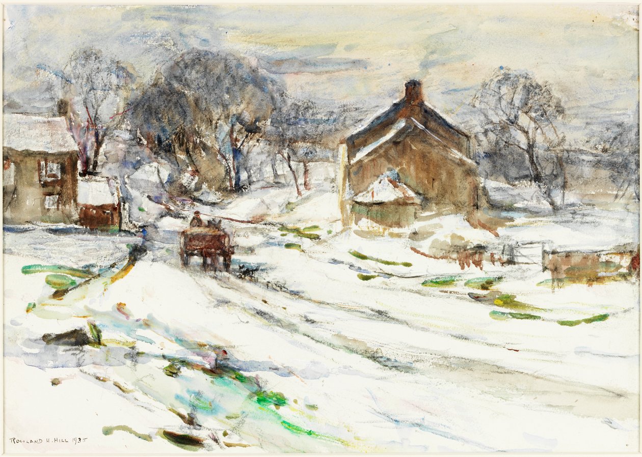 Ellerby - Winter by Rowland Henry Hill
