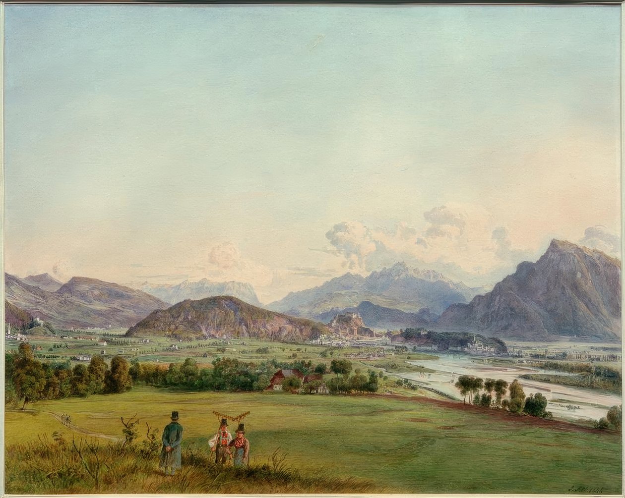 View of Salzburg by Rudolf von Alt