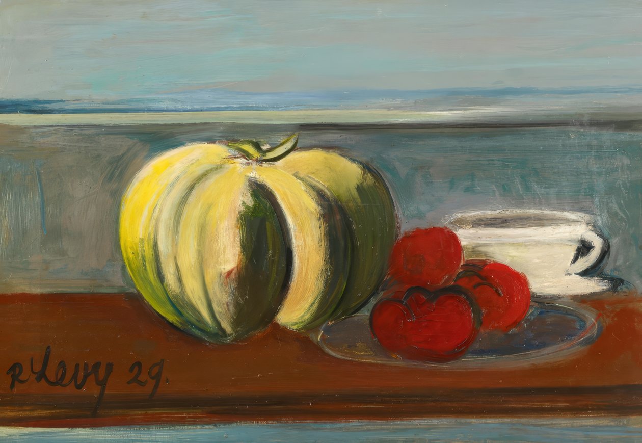 Pumpkin Still Life by Rudolf Levy