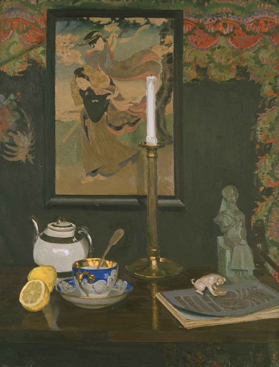 Still Life with Candlestick by Rudolf Vejrych