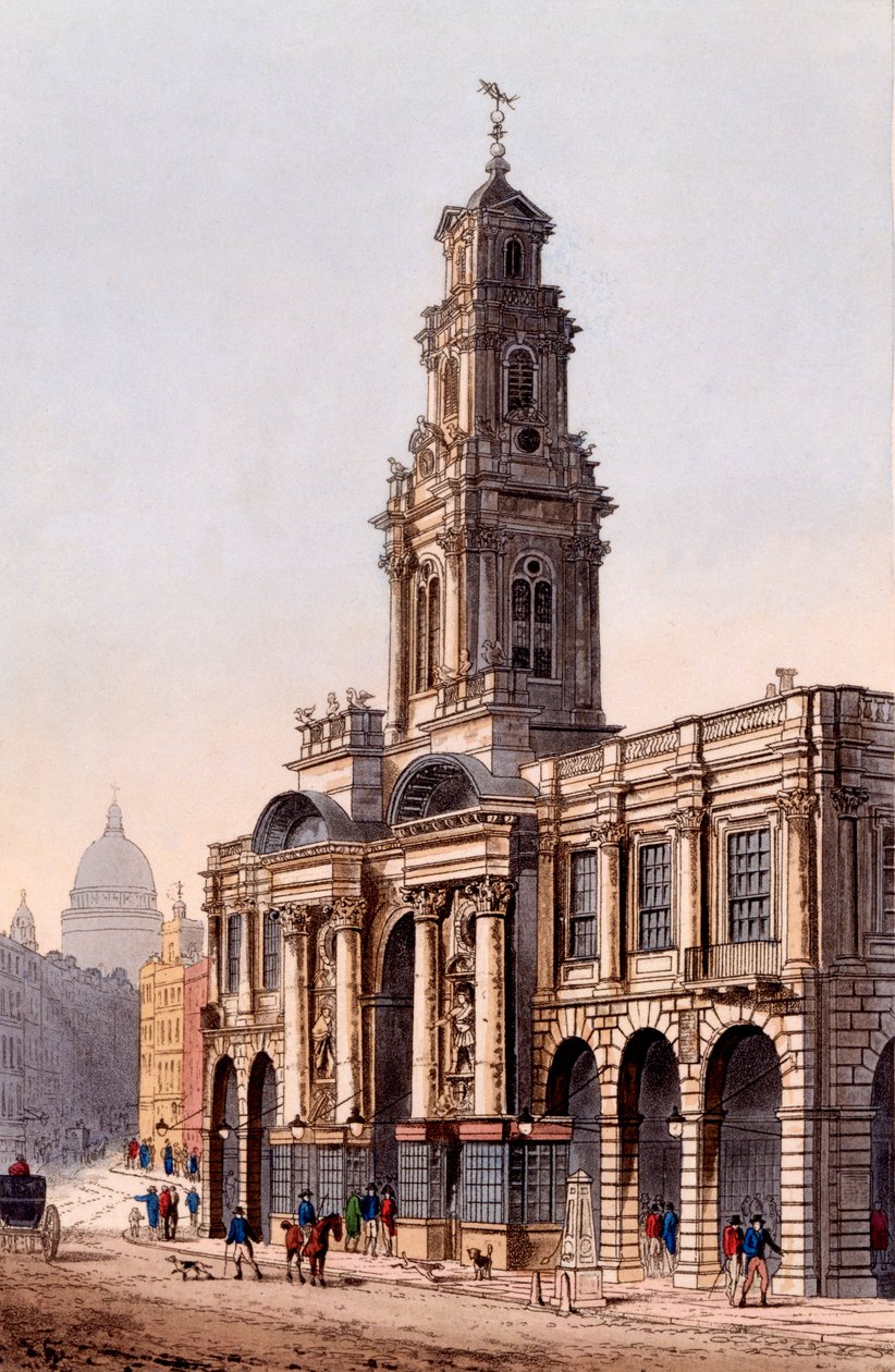 The Royal Exchange by Rudolph Ackermann