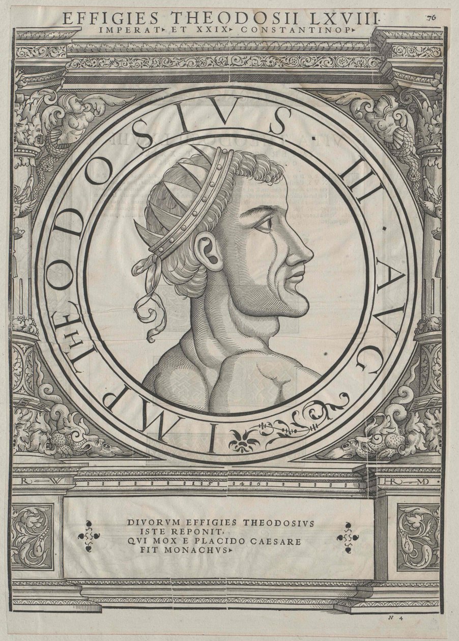 Eastern Roman Emperor Theodosius III by Rudolph Wyssenbach