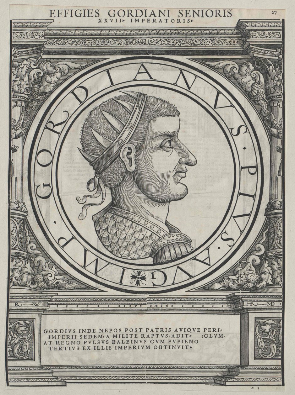 Emperor Gordian I by Rudolph Wyssenbach