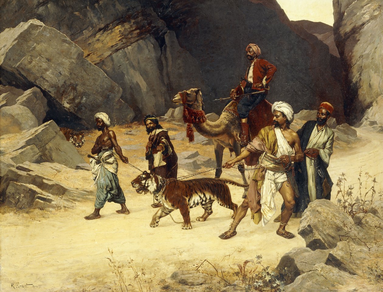 The Tiger Hunt by Rudolphe Ernst