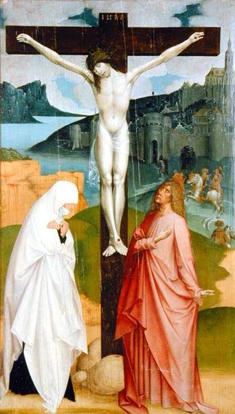 Crucifixion by Rueland the Younger Frueauf