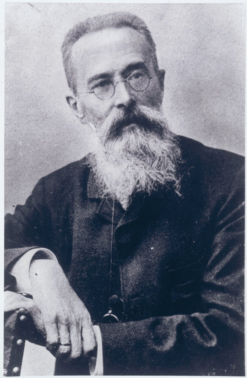 Portrait of Nikolai Andreievich Rimsky-Korsakov by Russian Photographer