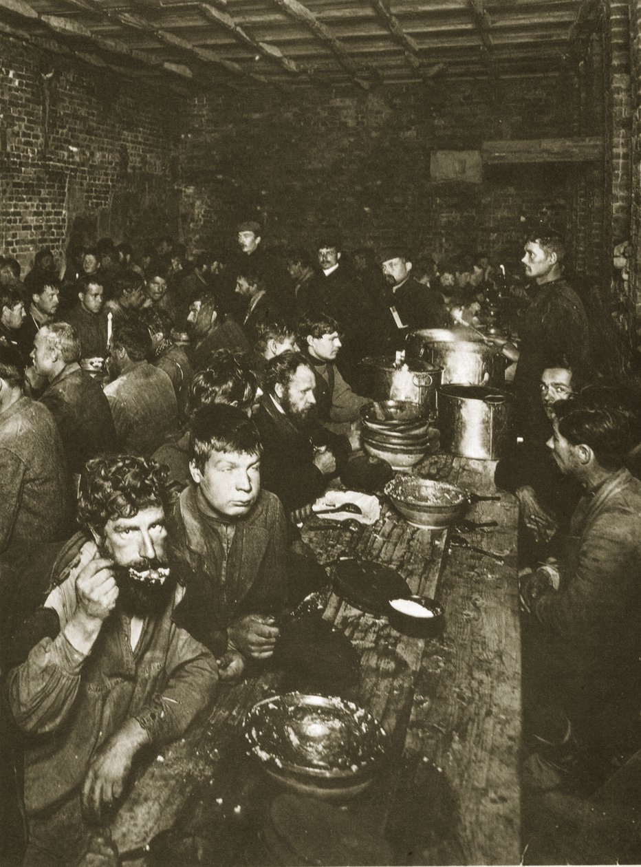 Russian Manual Labourers, Late 19th Century by Russian Photographer