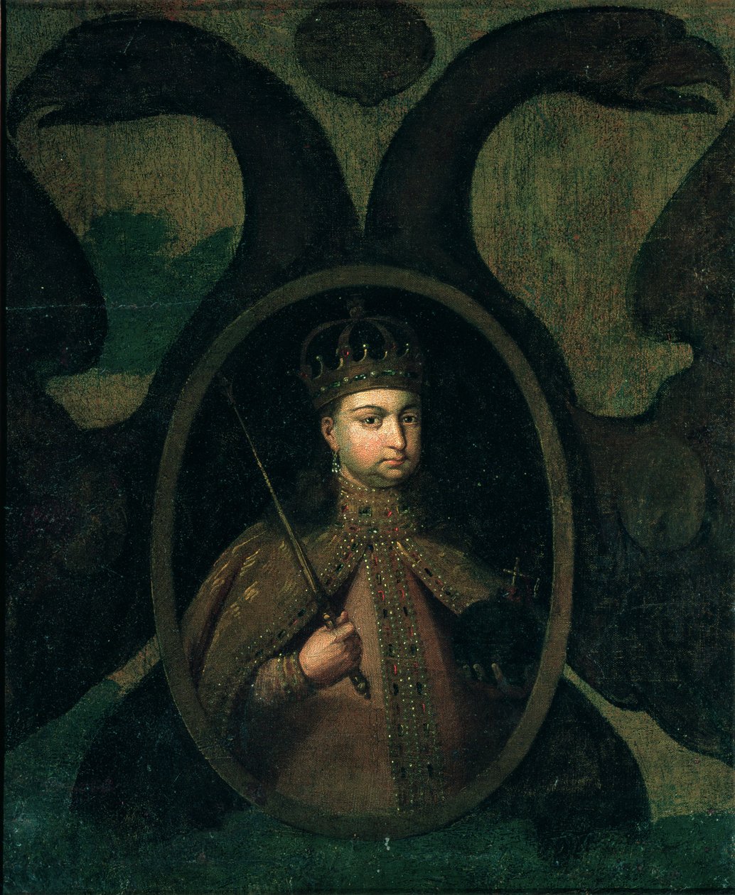 Tsarevna Sophia Alexeevna, (1657-1704) 1680s by Russian School