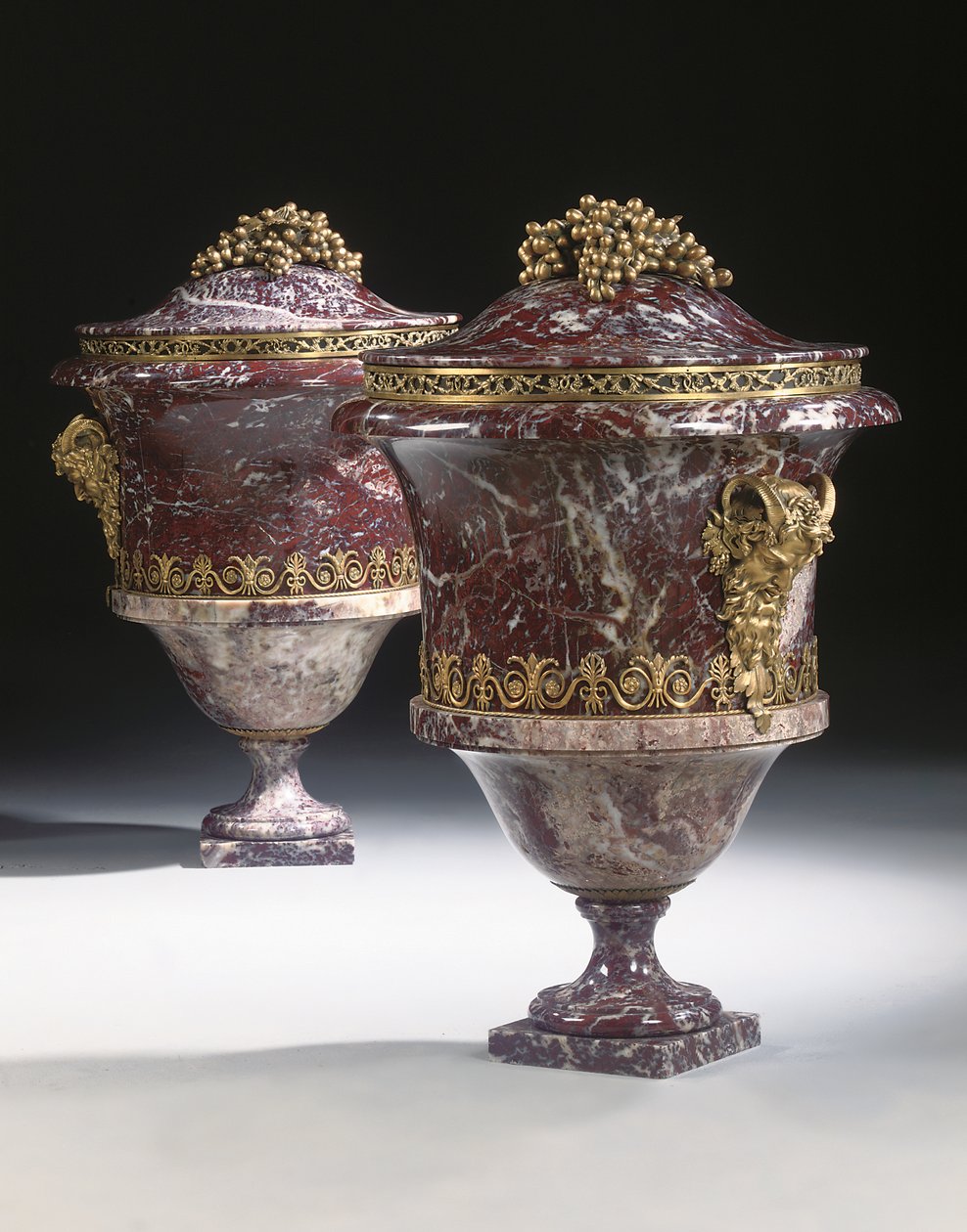 A pair of vases, c.1790 by Russian School