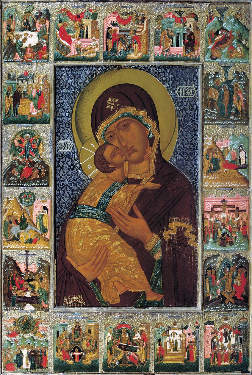 The Virgin of Vladimir by Russian icon.