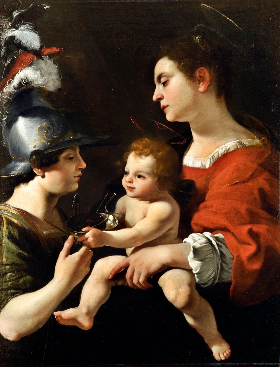 Virgin with Child and Archangel Michael by Rutilio di Lorenzo Manetti