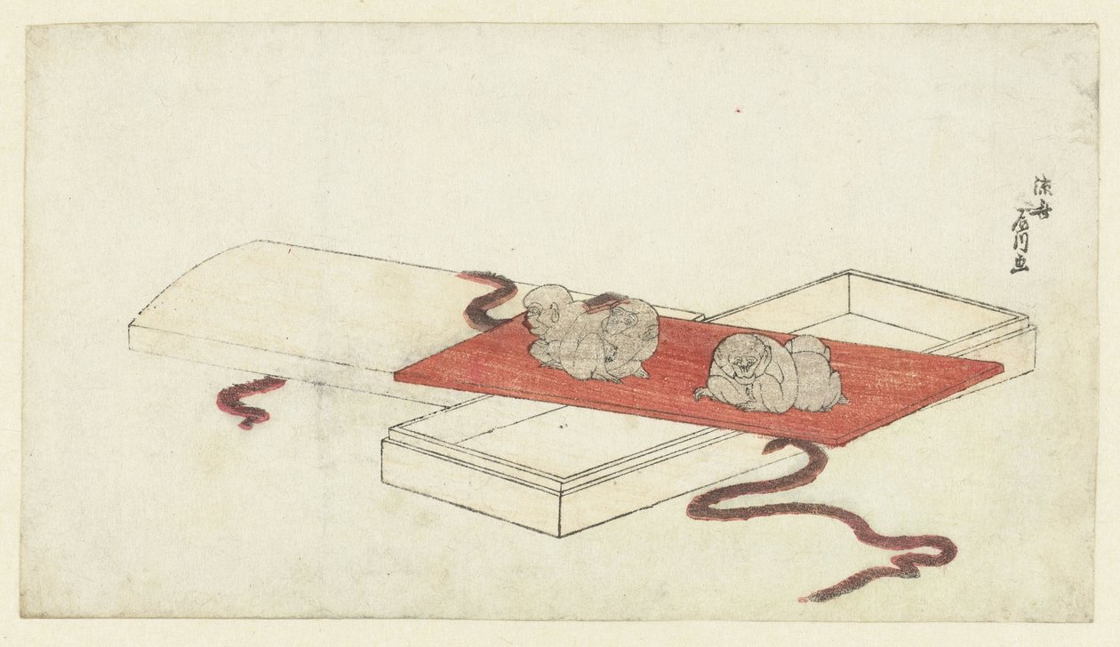 A Group of Monkeys by Ryûsai Shinsen