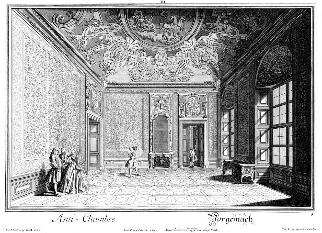 Antechamber of the Parade Bedroom by Salomon Kleiner