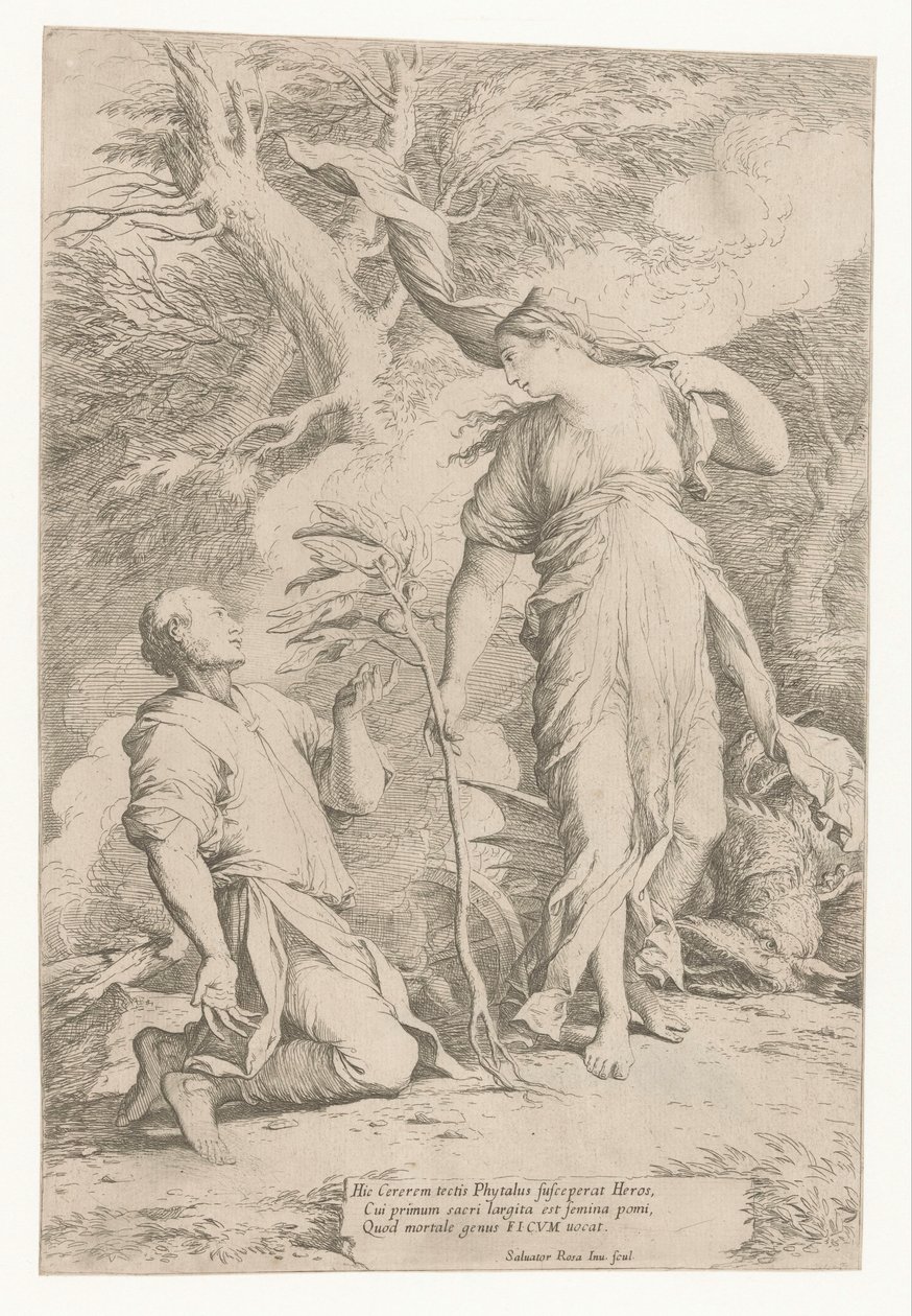 Ceres and Phytalus by Salvator Rosa