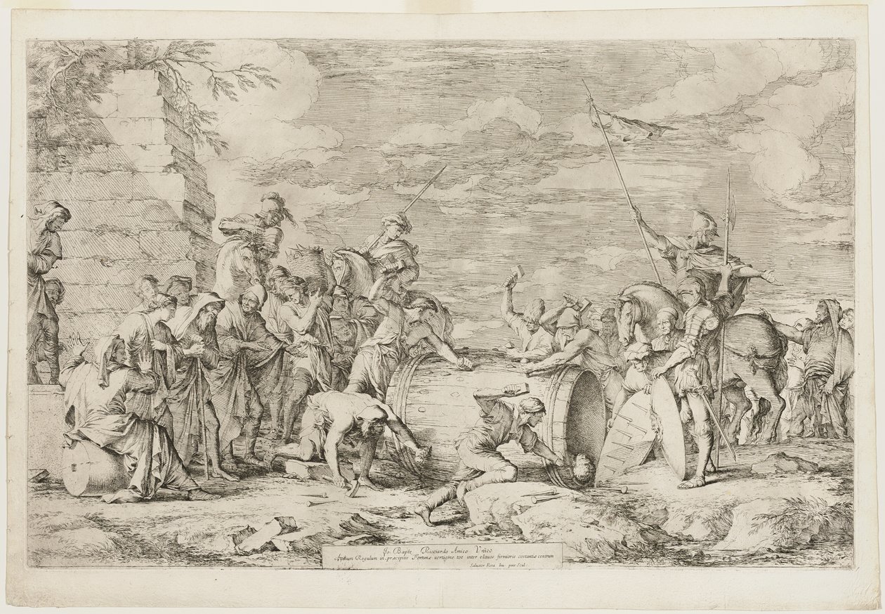 Death of Atilius Regulus by Salvator Rosa