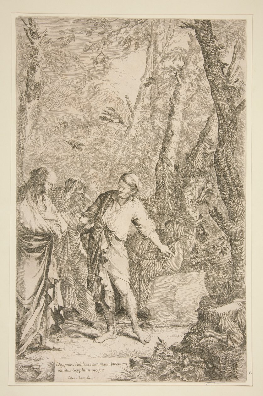 Diogenes by Salvator Rosa