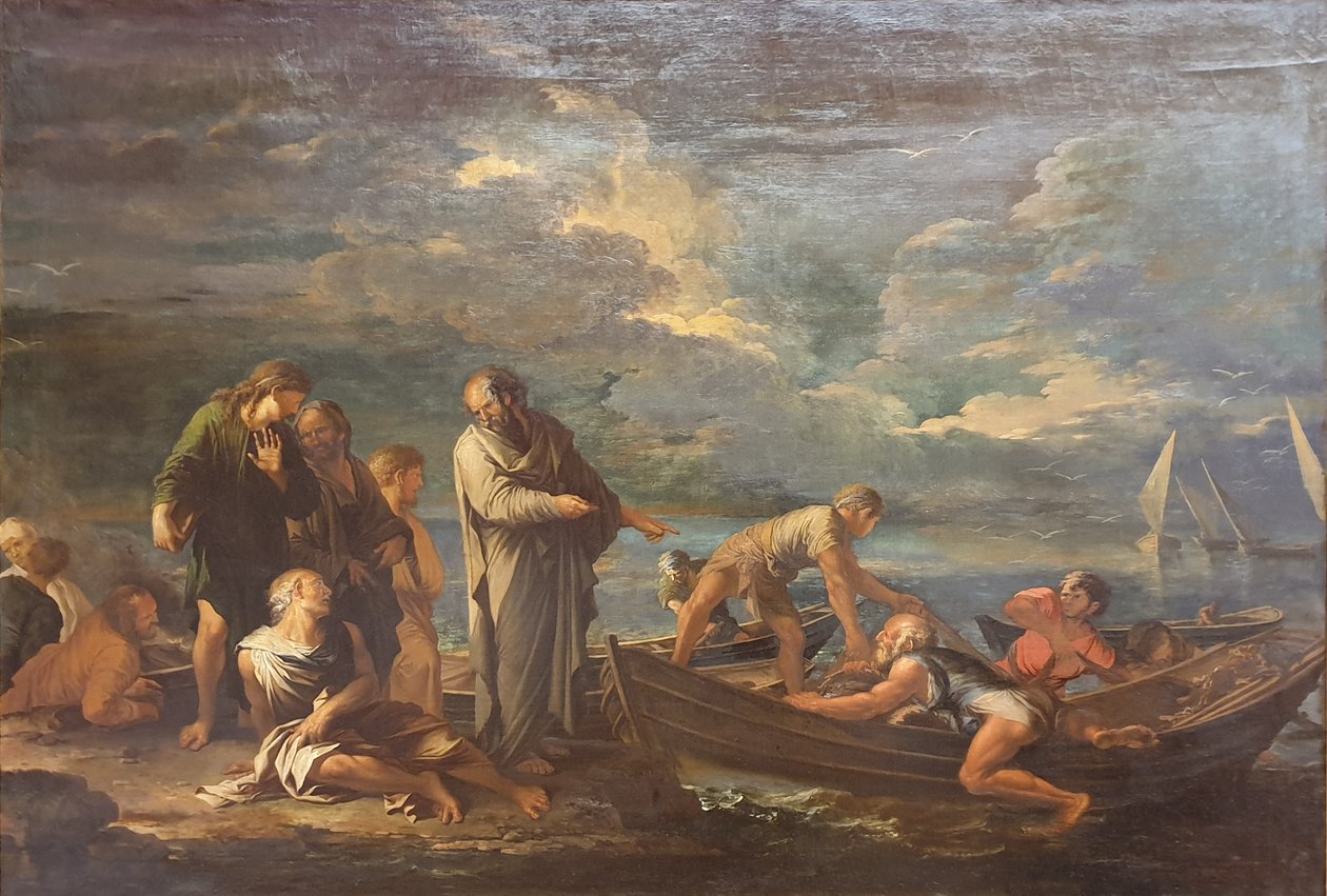 Pythagoras and the Fishermen by Salvator Rosa